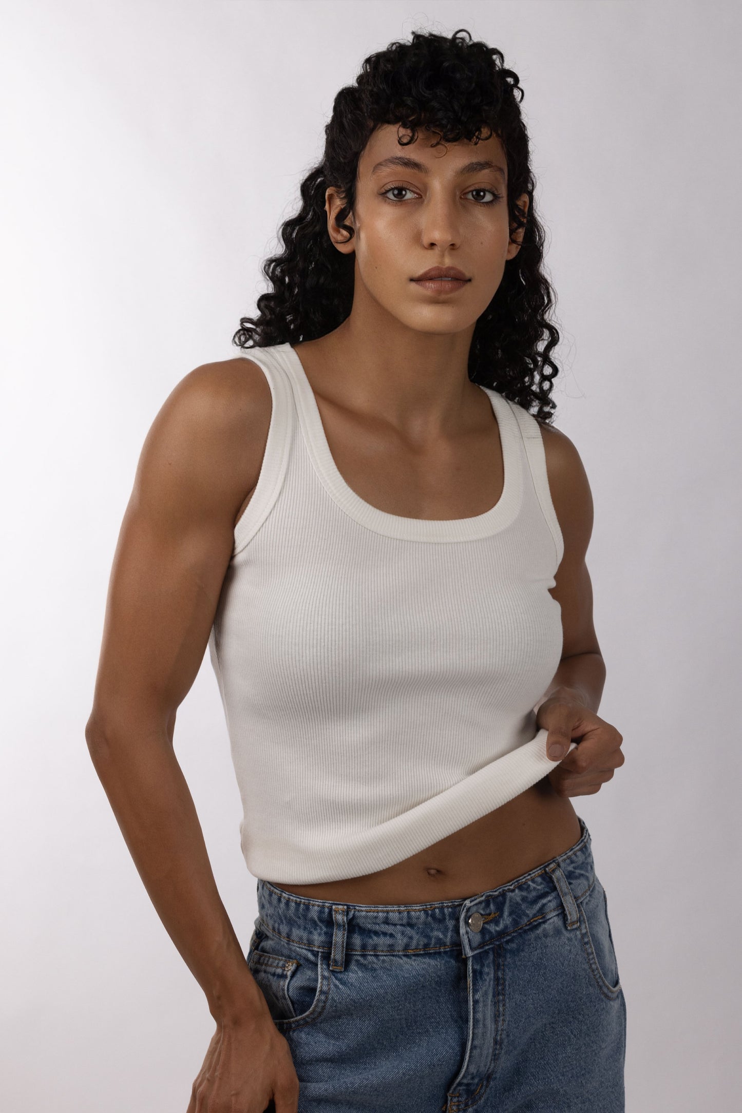 4002-1 - Tank Top Different Collar