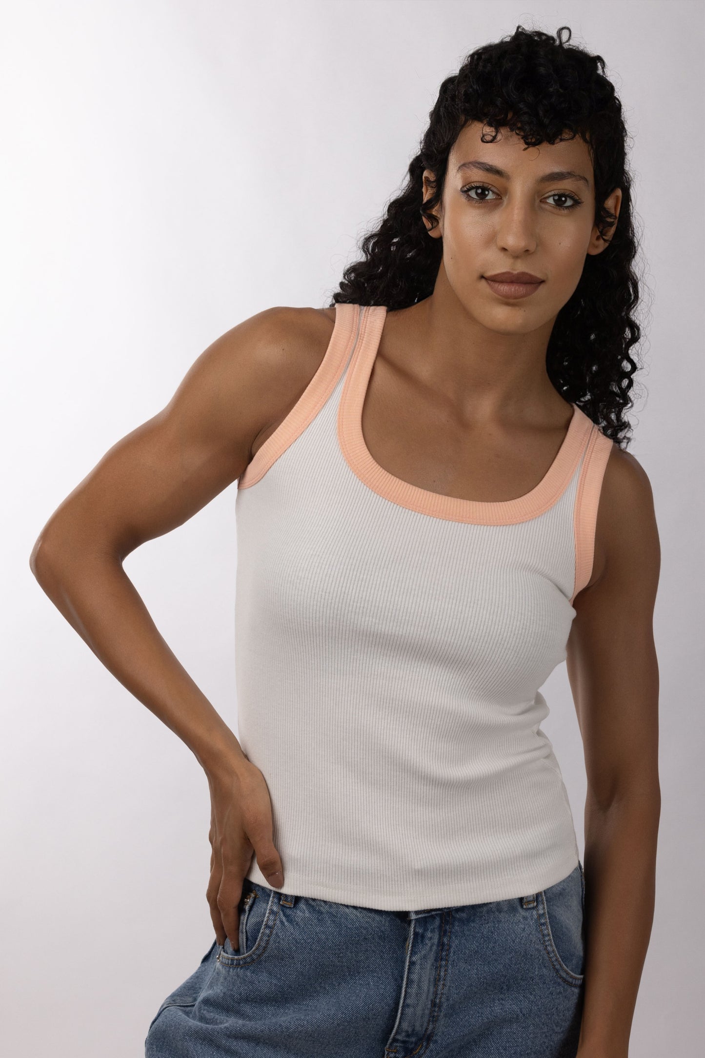 4002-1 - Tank Top Different Collar