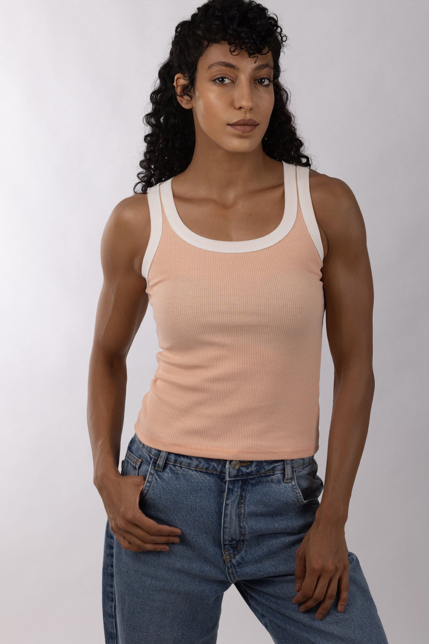 4002-1 - Tank Top Different Collar